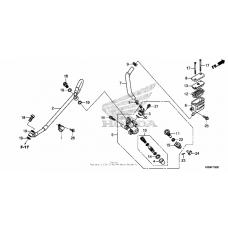 Rear brake master cylinder