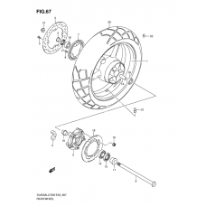 Rear wheel complete assy