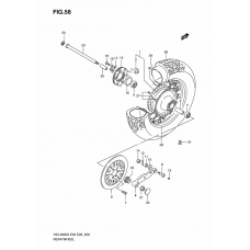 Rear wheel complete assy