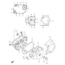 Crankcase cover ass`y (v