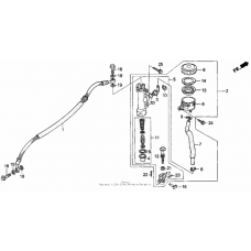 Rear brake master cyl.