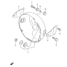 Headlamp housing              

                  Without cowling