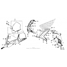 Front cover + meter visor