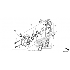 Front brake caliper (1)