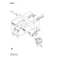 Rear swinging arm