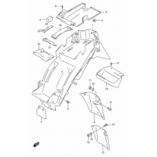 Rear fender              

                  Gsf1200sav/saw/sax/say