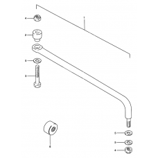 Tie rod linkage spindle zincated yello