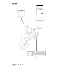 Информационные наклейки (Dr650Sel3 E03)