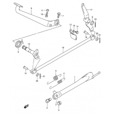 Stand/rear brake