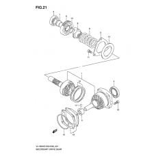 Secondary drive gear