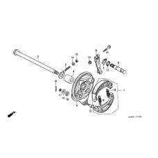 Rear brake panel