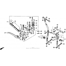 Fr. brake master cyl.