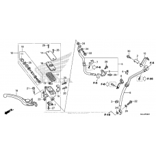 Front brake master cylinder (2)