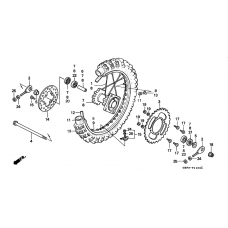 Rear wheel complete assy