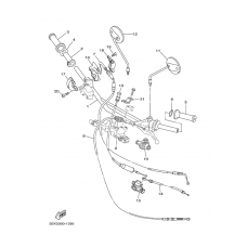 Steering handle. cable