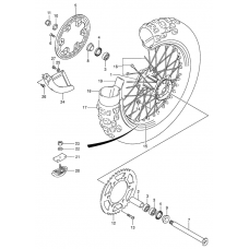 Rear wheel complete assy              

                  Model k4