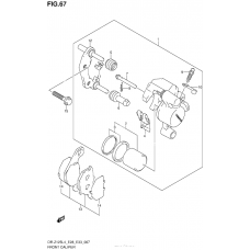 Передний тормозной суппорт (Dr-Z125Ll4 E33)