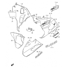 Under cowling              

                  Model x