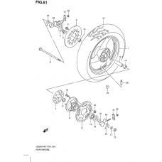 Rear wheel complete assy