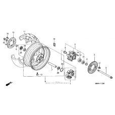 Rear wheel ('99-'00)