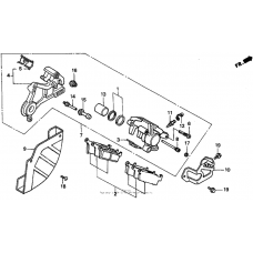 Rear brake caliper