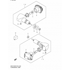 Turnsignal front & rear lamp              

                  E24, ~f.no.100196