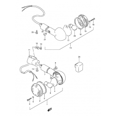 Turnsignal front & rear lamp