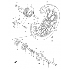 Rear wheel complete assy