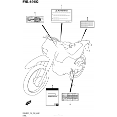 Информационные наклейки (Dr200Sl7 E33)