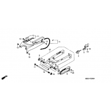 Swing arm/chain case