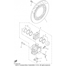 Rear brake caliper