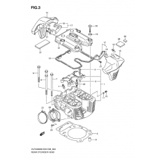 Rear cylinder head