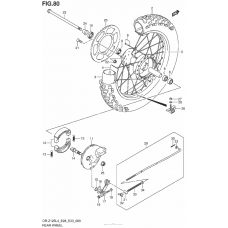 Заднее колесо (Dr-Z125L4 E33)