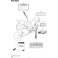 Информационные наклейки (Gsx-R600L7 E33)