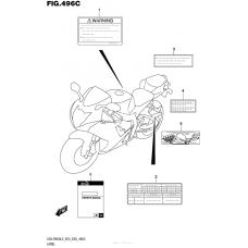 Информационные наклейки (Gsx-R600L5 E33)