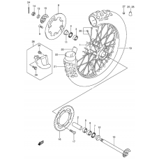 Rear wheel complete assy