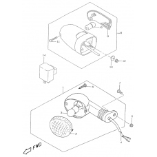 Turnsignal front & rear lamp