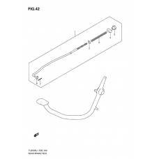 Rear brake rod