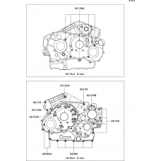 Crankcase bolt pattern(a1h/a2h)