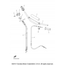 Steering handle cable
