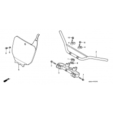 Handle pipe/top bridge              

                  CR125RS/RT/RV