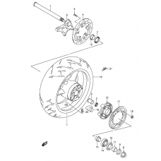 Rear wheel complete assy