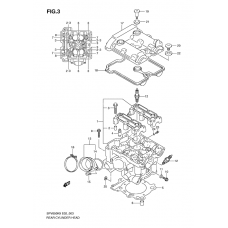 Rear cylinder head