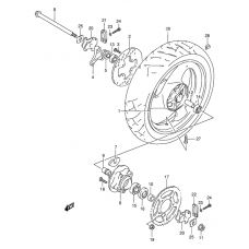 Rear wheel complete assy