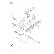 Rear swinging arm