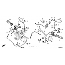 Handle lever + switch + cable