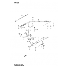 Stand - rear brake