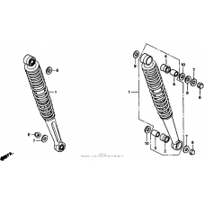 Rear shock absorber