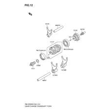 Gear change drum/shift