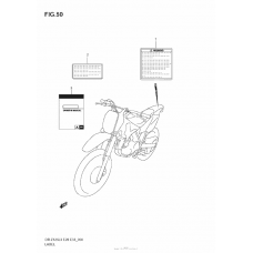 Информационные наклейки (Dr-Z125L3 E33)